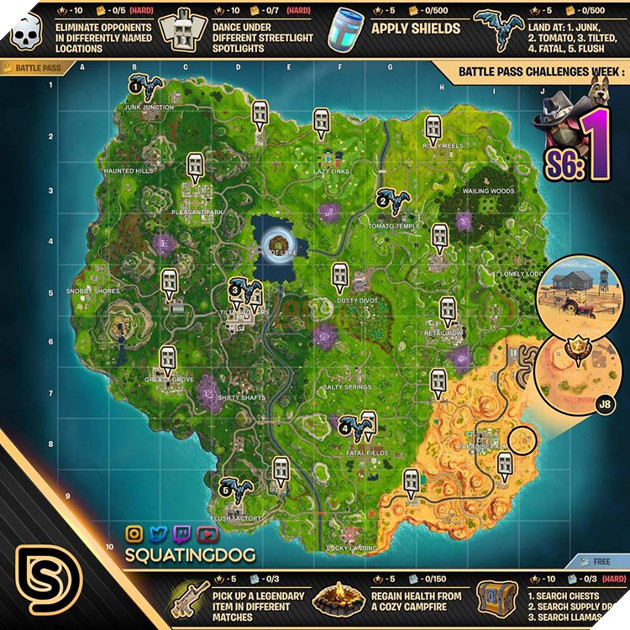 Fortnite: Huong dan nhiem vu Challenge Week 1 - Season 6 day du nhat 2 Fortnite: Hướng dẫn nhiệm vụ Challenge Week 1 - Season 6 đầy đủ nhất 2