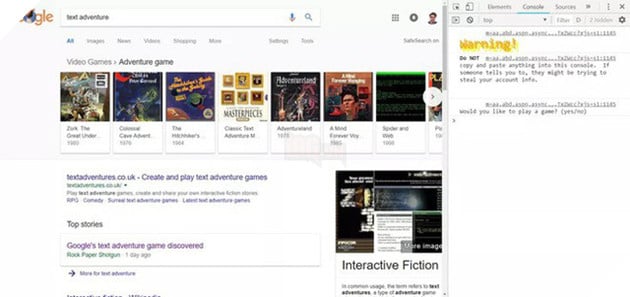Cách tìm và chơi trò chơi phiêu lưu bí mật của Google.com - Ảnh 3. Cách tìm và chơi trò chơi phiêu lưu bí mật của Google.com - Ảnh 3.