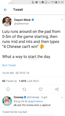 Người chơi trình độ cao ở Rank Hàn Quốc liên tục feed và phá game khi gặp người chơi Trung Quốc 2