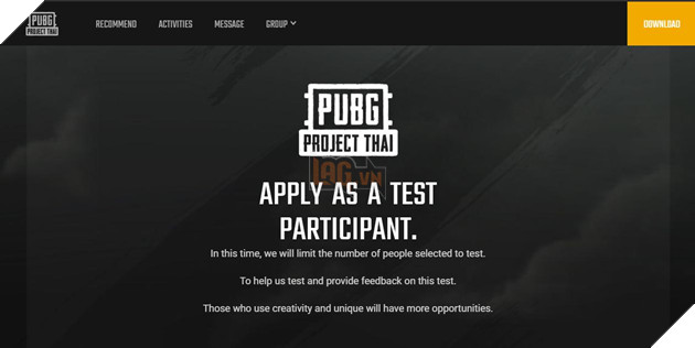 PUBG Project Thai: Huong dan dang ky test beta phien ban PUBG sieu nhe 2 PUBG Project Thai: Hướng dẫn đăng ký test beta phiên bản PUBG siêu nhẹ 2
