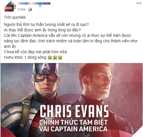 Cộng đồng mạng đồng loạt gửi lời tri ân khi nghe tin Chris Evans không đóng vai Captain America nữa - Ảnh 9. Cộng đồng mạng đồng loạt gửi lời tri ân khi nghe tin Chris Evans không đóng vai Captain America nữa - Ảnh 9.