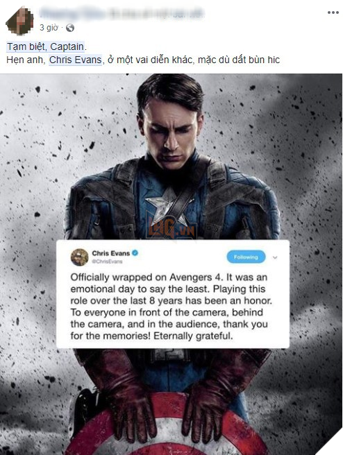 Cộng đồng mạng đồng loạt gửi lời tri ân khi nghe tin Chris Evans không đóng vai Captain America nữa - Ảnh 7. Cộng đồng mạng đồng loạt gửi lời tri ân khi nghe tin Chris Evans không đóng vai Captain America nữa - Ảnh 7.