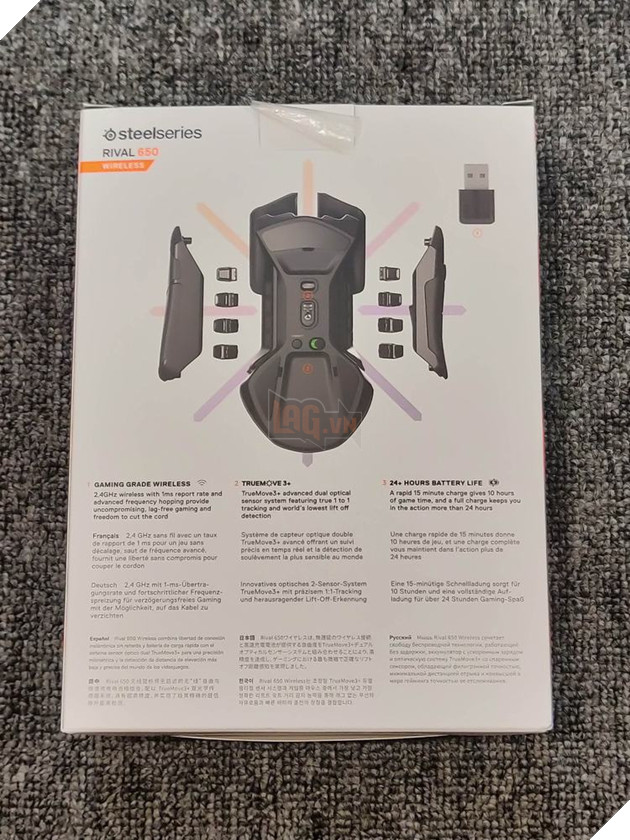 Tren tay nhanh Steelseries Rival 650 Wireless: Phien ban nang cap khong day cua Rival 600 3 Trên tay nhanh Steelseries Rival 650 Wireless: Phiên bản nâng cấp không dây của Rival 600 3