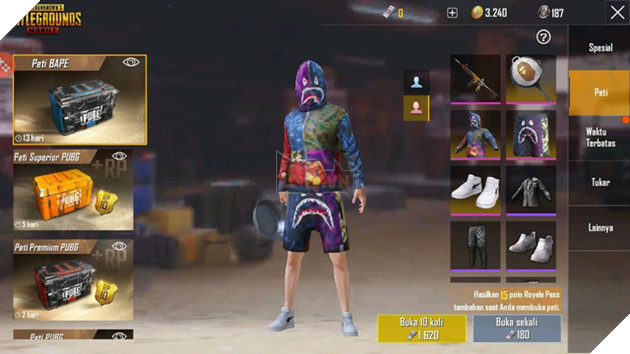 Game thủ PUBG Mobile quốc tế nói gì về bộ trang phục màu mè Bape - Ảnh 2. Game thủ PUBG Mobile quốc tế nói gì về bộ trang phục màu mè Bape - Ảnh 2.