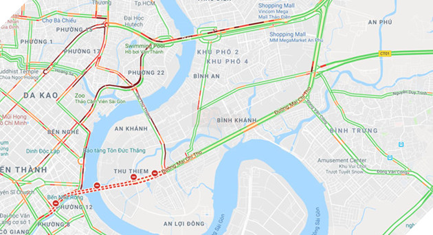 Sap gian giao truoc ham Thu Thiem, giao thong khu Dong Sai Gon te liet hinh anh 14