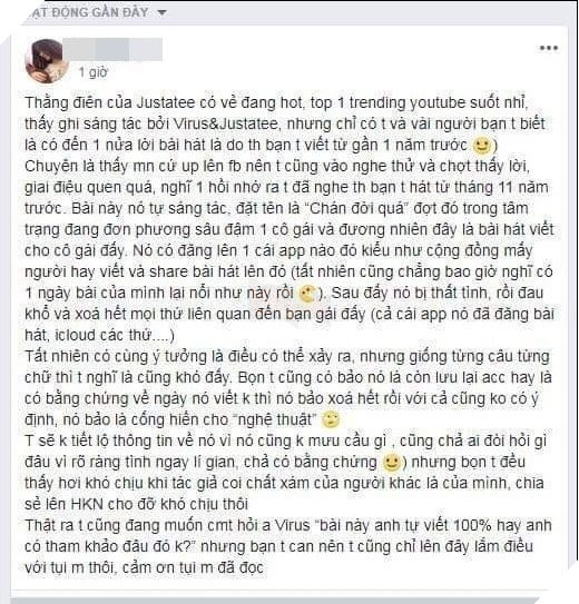 Thằng Điên bị tố đạo nhạc và đây là phản ứng cực gắt từ phía Viruss - Ảnh 1.