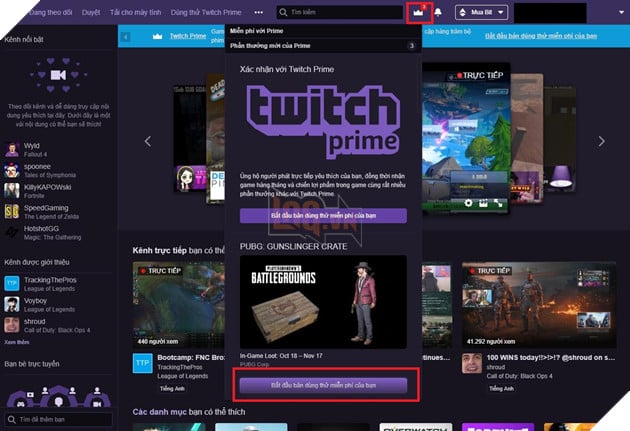 PUBG Hướng dẫn nhận set Gunslinger crate trên Twitch Prime hoàn toàn miễn phí 9