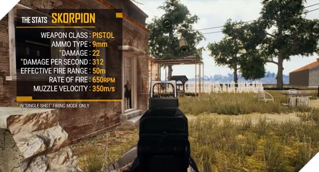 PUBG: Tìm hiểu về Skorpion PUBG - Khẩu súng hồn SMG, da Pistol  3