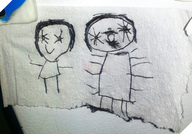 Những bức tranh rùng rợn được vẽ bởi trẻ em đến người lớn khi xem cũng thấy ám ảnh - Ảnh 4.