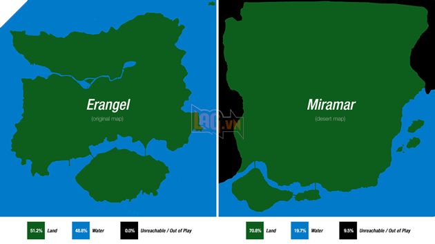 PUBG: So sánh Erangle vs Miramar - Sự khác biệt về lối chơi trên 2 bản đồ đầu tiên của PUBG 2
