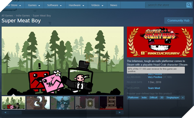 Super Meat Boy - Một trong những tựa game hay nhất trên steam đang giảm giá chỉ bằng bát mỳ trứng - Ảnh 1.