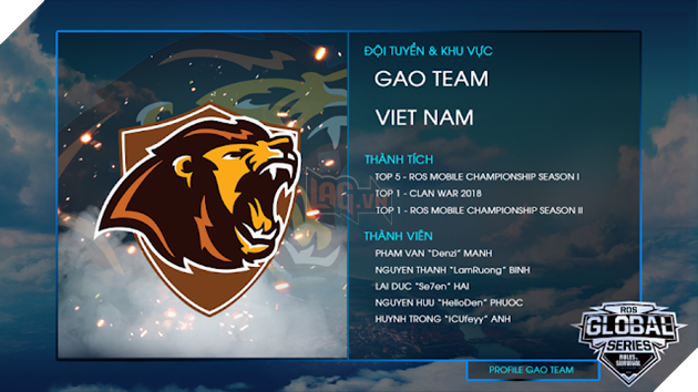 ROS Mobile Global Series Season 2: Cùng tìm hiểu đội hình ra quân của 5 đại diện đến từ Việt Nam 3