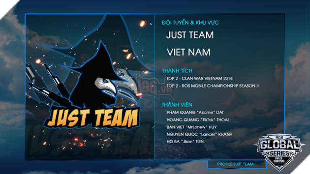 ROS Mobile Global Series Season 2: Cùng tìm hiểu đội hình ra quân của 5 đại diện đến từ Việt Nam 4