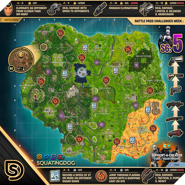 Fortnite: Hướng dẫn nhiệm vụ Challenge Tuần 5 - Season 6 đầy đủ nhất 7