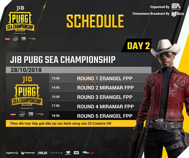 Lịch thi đấu chính thức JIB PUBG SEA Championship 2018 3