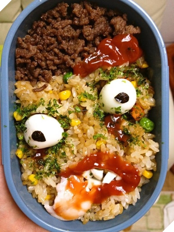 Những hộp cơm mang phong cách kinh dị kiểu Nhật Bản trong ngày Halloween - Ảnh 7.