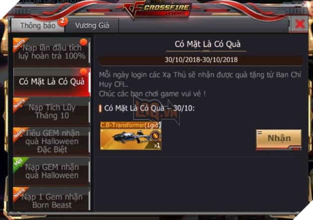 CrossFire Legends đón chào Halloween bằng sự kiện nạp nhân đôi duy nhất hôm nay