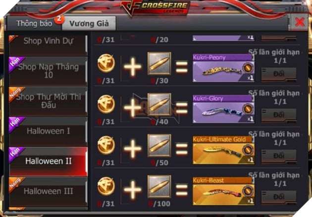 CrossFire Legends đón chào Halloween bằng sự kiện nạp nhân đôi duy nhất hôm nay 7