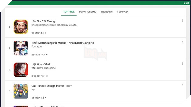Liệt Hỏa VNG liên tục đánh chiếm các bảng xếp hạng ngay sau ngày đầu tiên ra mắt  5