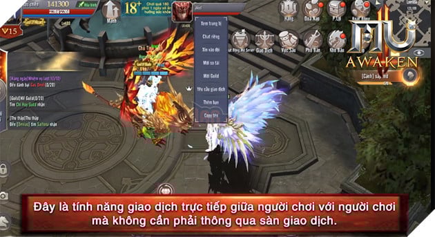 MU Awaken - VNG cho phép người chơi giao dịch trực tiếp 6
