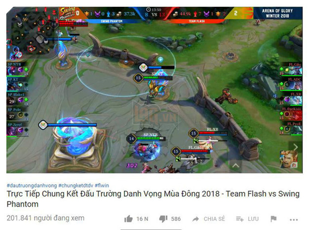 Hơn 200 nghìn người xem trực tiếp trận Chung kết giải Liên Quân Mobile quốc gia - Ảnh 2.