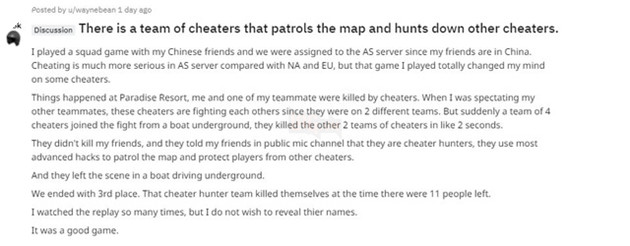PUBG: Bất ngờ với sự xuất hiện của biệt đội công lý, sử dụng hack cheat để kết liễu những hacker, cheater. - Ảnh 1. PUBG: Bất ngờ với sự xuất hiện của biệt đội công lý, sử dụng hack cheat để kết liễu những hacker, cheater. - Ảnh 1.