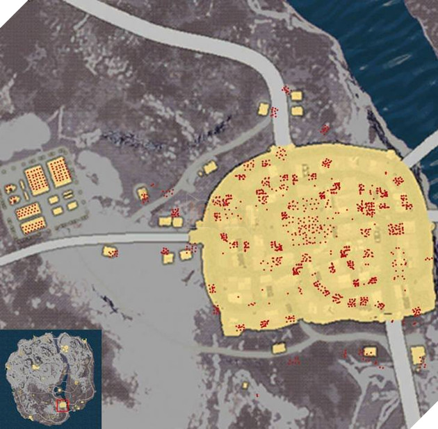 Hé lộ các điểm spawn đồ trong snow map sắp ra mắt của PUBG