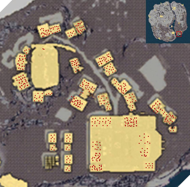 Hé lộ các điểm spawn đồ trong snow map sắp ra mắt của PUBG