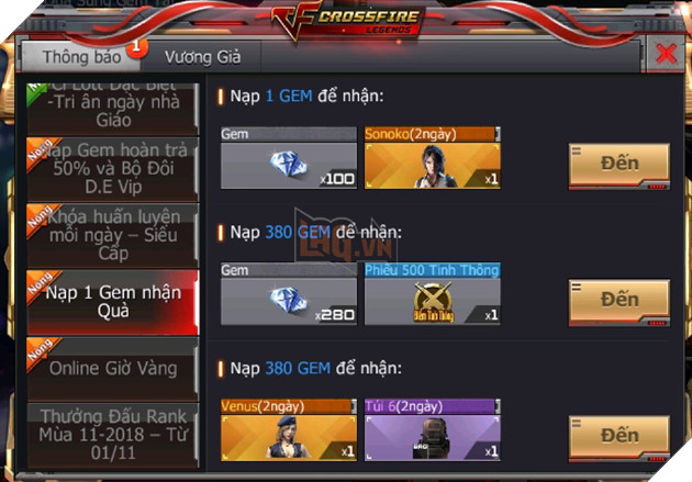 Tưng bừng đón chào chuỗi sự kiện 20/11 cùng CrossFire Legends 4