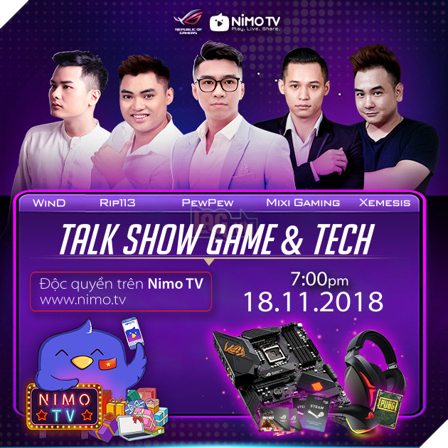 Talkshow PewPew về PUBG và COD:BO4 trên Nimo TV cùng Độ Mixi ấn định ngày lên sóng