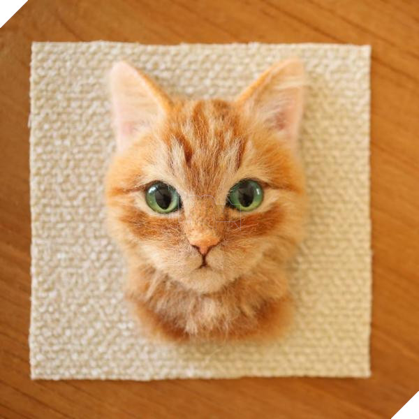 artist makes hyper realistic cats using felted wool and the result is wonderful 5b51cb56c90b8 880