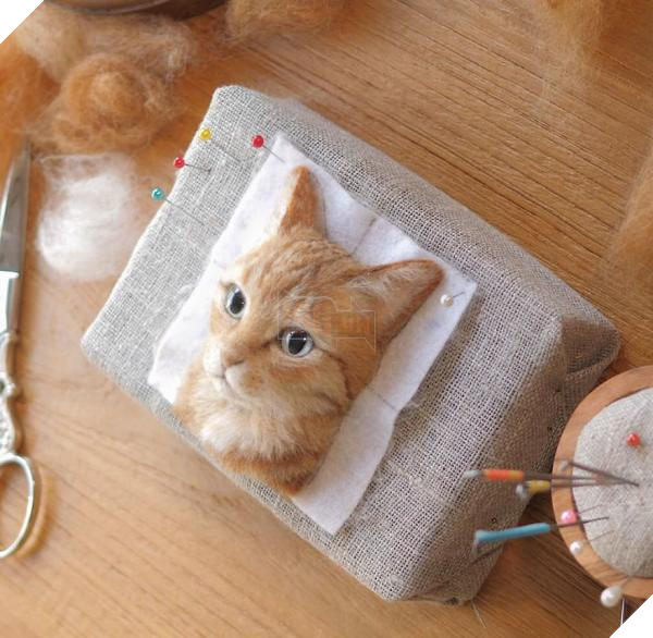 japanese artist impresses internet with her hyper realistic felted cat portraits 5b55830f89c85 880