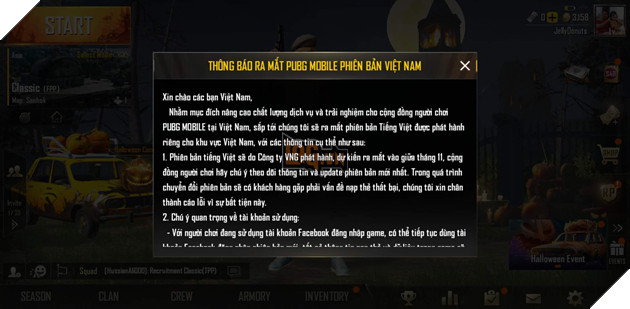 PUBG Mobile VNG: Hướng dẫn cách liên kết tài khoản Facebook với PUBG Mobile Việt Nam để không bị mất thông tin 2