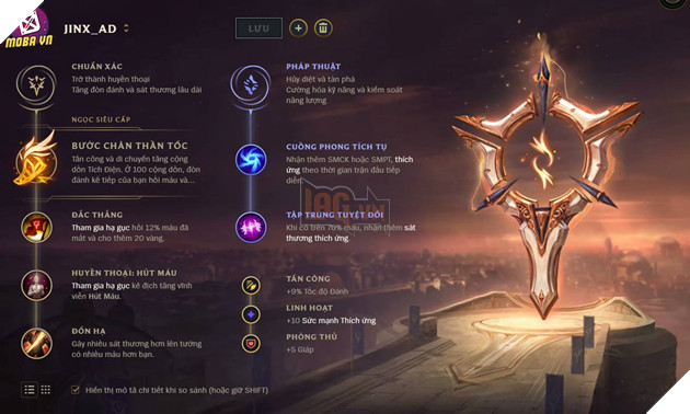 LMHT - Tổng hợp toàn bộ bảng ngọc siêu mạnh dành cho Xạ Thủ giai đoạn mùa 9 - 2019 8