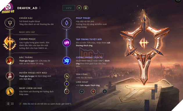 LMHT - Tổng hợp toàn bộ bảng ngọc siêu mạnh dành cho Xạ Thủ giai đoạn mùa 9 - 2019 3