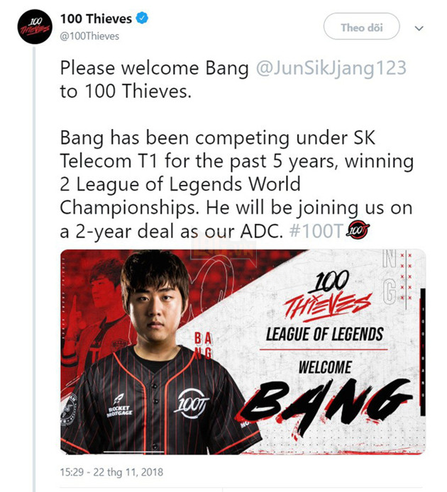 CHÍNH THỨC: Rời khỏi SKT, Bang đến Bắc Mỹ gia nhập đội tuyển của Levi và Ssumday - Ảnh 1.