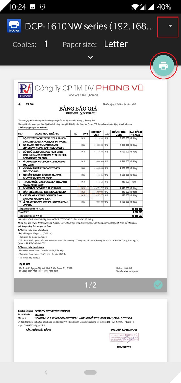 Hướng dẫn cách in ấn từ bất kỳ đâu bằng smartphone Android của bạn 8