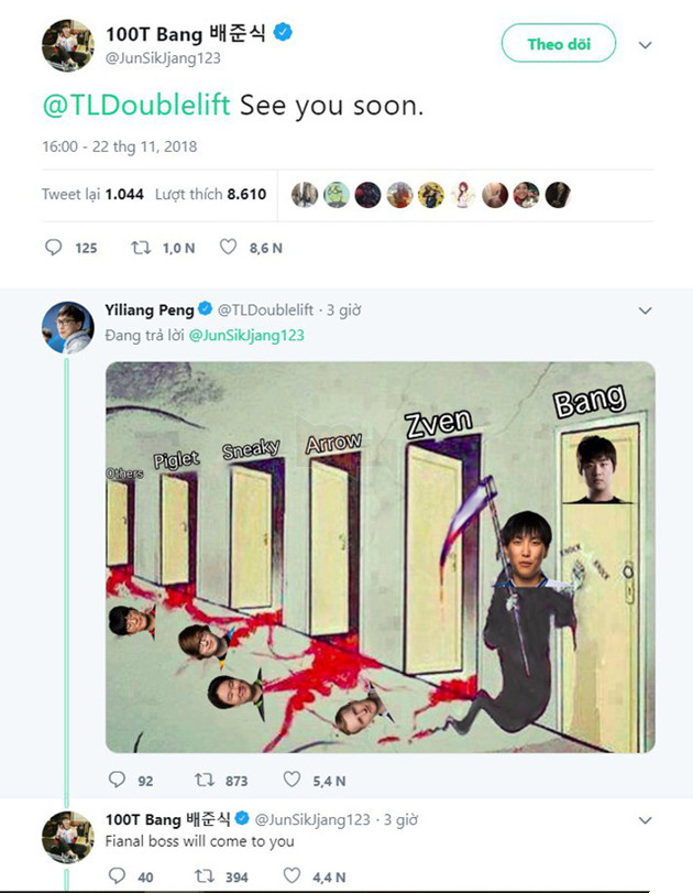 Chân ướt chân ráo tới Bắc Mỹ, 100T Bang lập tức buông lời thách thức Doublelift - Ảnh 2.