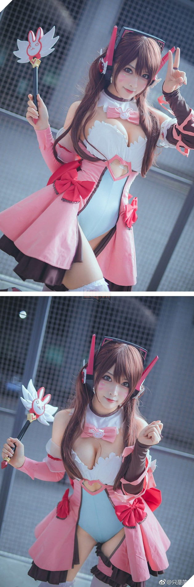 Ngộp thở với vòng một gợi cảm trong bộ ảnh cosplay D.va của Overwatch - Ảnh 2.