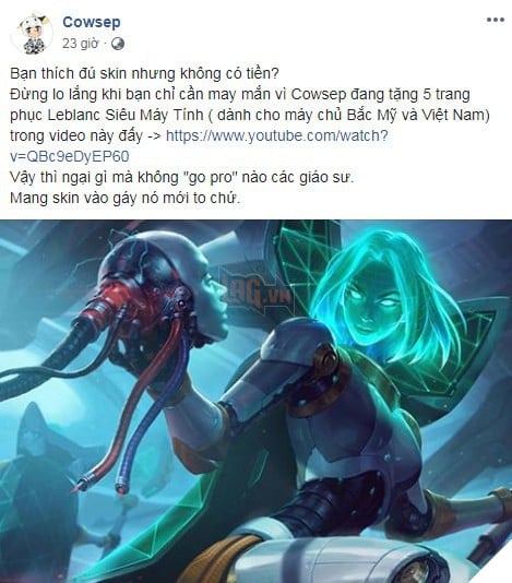 Cowsep lại khiến fan hâm mộ LMHT Việt Nam mệt mỏi hết sức với đoạn Status tiếng Việt toàn từ ngữ chuyên ngành - Ảnh 1.