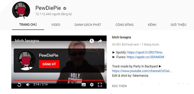 Kiếm về gần 300 nghìn sub, PewDiePie vượt mặt T-series, giành lại vị trí ông hoàng Youtube 