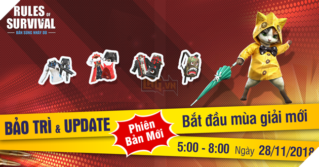 ROS Mobile: Chính thức khởi tranh mùa giải S5 từ hôm nay 28/11 cùng hàng loạt trang phục cực chất