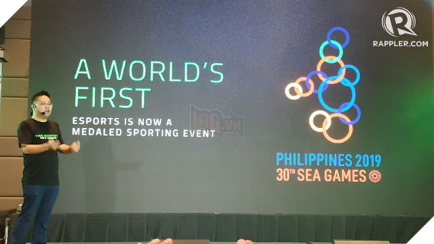 MEDAL SPORT. David Tse, global esports director from gaming computer and accessory maker, Razer, announces that esports will be a medal event at 2019 SEA Games. Photo by Gelo Gonzales/Rappler 