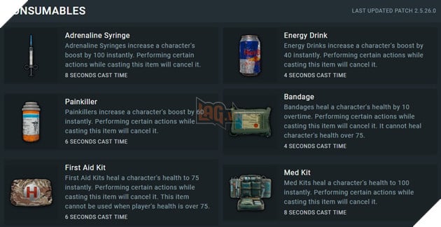 PUBG: 5 meo hoi mau va tang luc nhanh trong PUBG PUBG: 5 mẹo hồi máu và tăng lực nhanh trong PUBG