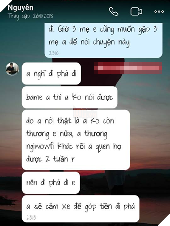 Nam sinh Dai hoc bat ban gai sinh non de bo thai 7 thang: Anh yeu nguoi khac roi, pha di, chi anh huong xiu thoi a! 3 Nam sinh Đại học bắt bạn gái sinh non để bỏ thai 7 tháng: Anh yêu người khác rồi, phá đi, chỉ ảnh hưởng xíu thôi à!