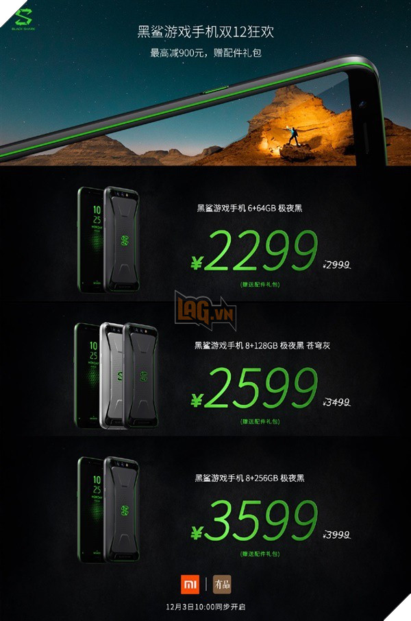 Xiaomi bắt đầu giảm giá smartphone chơi game Black Shark - Ảnh 2. Xiaomi bắt đầu giảm giá smartphone chơi game Black Shark - Ảnh 2.
