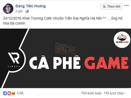 Nóng: Viruss chính thức ấn định ngày ra mắt quán Cafe Game Viruss gần Bách Khoa, Hà Nội - Ảnh 1. Nóng: Viruss chính thức ấn định ngày ra mắt quán Cafe Game Viruss gần Bách Khoa, Hà Nội - Ảnh 1.