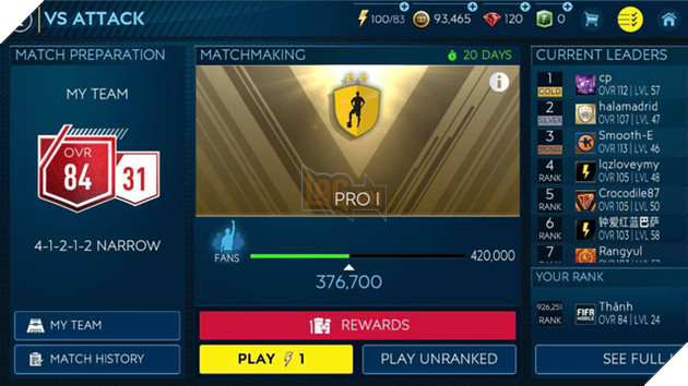 Muốn lên rank Champion trong FIFA Mobile Attack mode? Hãy đọc bài viết này ngay - Ảnh 7. Muốn lên rank Champion trong FIFA Mobile Attack mode? Hãy đọc bài viết này ngay - Ảnh 7.