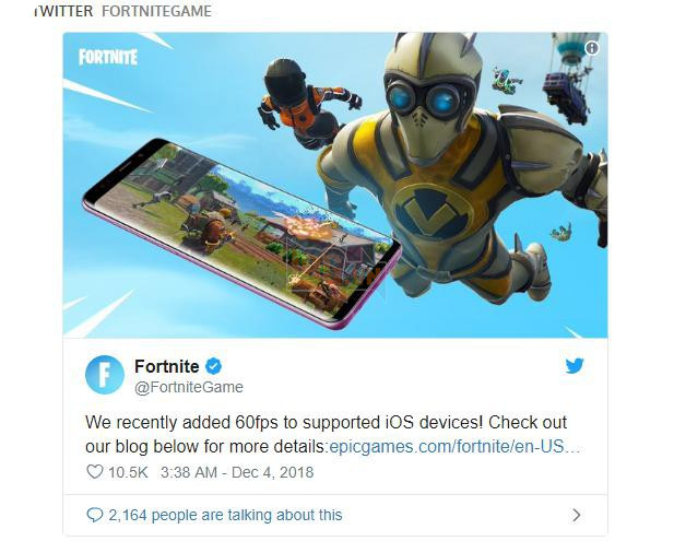 Fortnite sẽ hỗ trợ được 60 FPS trên các thiết bị Android cao cấp - Ảnh 1. Fortnite sẽ hỗ trợ được 60 FPS trên các thiết bị Android cao cấp - Ảnh 1.