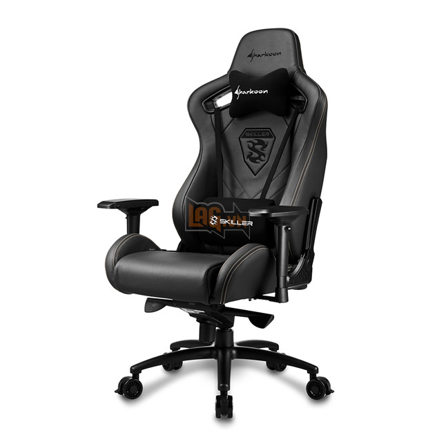 Sharkoon SKILLER SGS5: Ghe gaming cao cap voi lop vo boc bang da that Sharkoon SKILLER SGS5: Ghế gaming cao cấp với lớp vỏ bọc bằng da thật